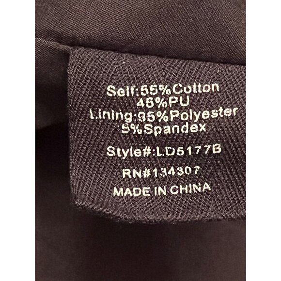 Line & Dot Lou Faux Leather Mini Dress in Black Small Womens Vegan Shirtdress - Picture 7 of 13